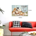 thumbnail image 4 of Christian Motivational Wall Art Canvas, Today I Choose Joy Inspirational Bible Quote Wrapped Canvas Art, Cute Dogs Vintage Rustic Decor for Living Room Kitchen Home, 4 of 7