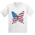 thumbnail image 3 of Inktastic Patriotic Butterfly Youth T-Shirt, 3 of 5