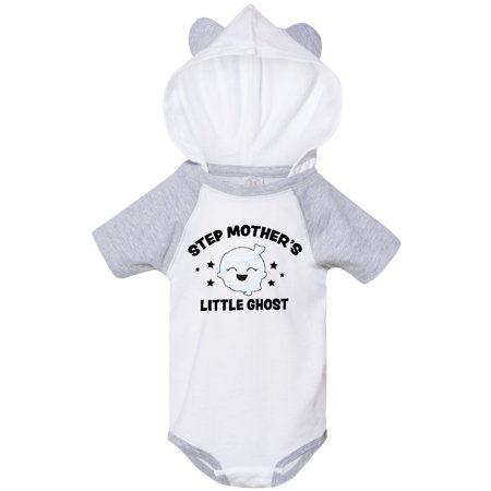 

Inktastic Cute Step Mother s Little Ghost with Stars Gift Baby Girl Bodysuit