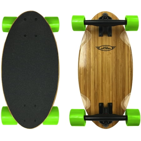 Mini Cruiser Wood Longboard Style Skateboard – Lightweight and Portable – Beginners to Experts - Green price history on PriceWatchPro