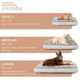 thumbnail image 4 of TOWN & COUNTRY EVERYDAY CuddleTown Medallion Everwash® Pillow Pet Bed, Water Repellent Floor Pillow, Machine Washable Cover, Soft & Calming, Red/Greige, Small 28"x22"x4", 4 of 7