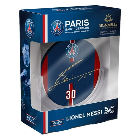 Paris Saint Germain - Lionel Messi Signables (Diamètre de 4 Po)