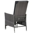 thumbnail image 6 of vidaXL Patio Furniture Set 2 Piece Sofa Chair with Coffee Table Poly Rattan, 6 of 11