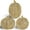 Gold-1, variant on Pumpkins Fall Decorations for Home & Thanksgiving- Set of 3 Artificial Pumpkin Centerpiece for Table Runner, Office, Indoor Mantel & Porch, Autumn Harvest Decor (Yellow)