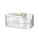 thumbnail image 3 of Caja de Almacenamiento de Pañuelos Multifuncional con Organizador de Tocador, Soporte pa Caja de Pañuelos pa Encimeras de Tocador de Baño, Escrito Clo Soledad Sostenedor del tejido, 3 of 6