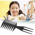 thumbnail image 5 of Peine de plástico negro para hombre, peine grande para espalda, peine de espina de pescado, peine de peluquería, peine de dibujo, 1 unidad, 5 of 5