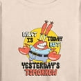 thumbnail image 3 of SpongeBob SquarePants - What Is Today Yesterdays Tomorrow - Women's Lightweight French Terry Long Sleeve Shirt, 3 of 6