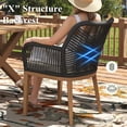 thumbnail image 5 of LayinSun Outdoor Dining Set for 10, 11 Pieces Patio Furniture Sets with Aluminum Dining Table and Rope Weave Chairs, 5 of 7