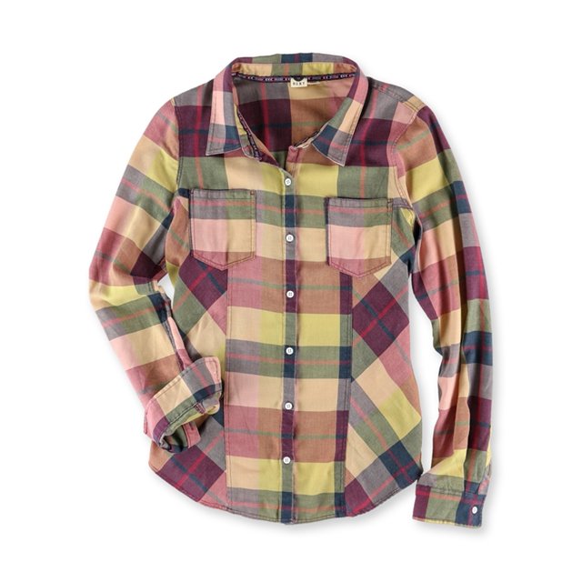 Camisa con botones Roxy Driftwood para mujer color amarillo grande