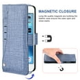 thumbnail image 4 of Wallet Case for iPhone 7 Plus 8 Plus, Blocking Card Slot Stand Shockproof TPU Interior Case PU Leather Magnetic Protect Flip Cover Compatible with iPhone 7 Plus 8 Plus, Blue, 4 of 4