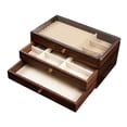 thumbnail image 3 of Joyero Bandeja para joyas Tocador Elegante Organizador de madera multiusos para Estilo C, 3 of 8