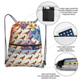thumbnail image 4 of Pheasant Art Pattren Drawstring Backpack Bag Water Resistant Yoga Shopping Cinch Bag Sackpack For Men Women, 4 of 7