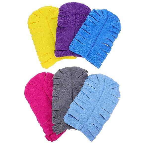Hemoton 6pcs Reusable Duster Refills Hand Duster Cleaning Reusable Pads Washable Duster for Cleaning Ceiling Fan Hardwoods Window Kitchen Floor