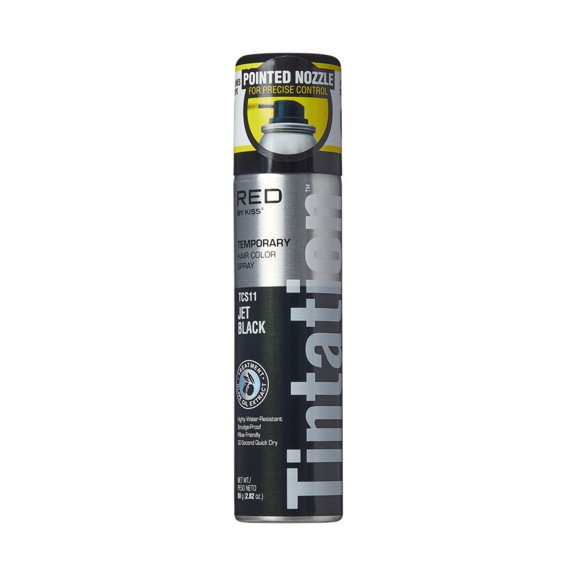 KISS - Tintation Colors Care Temporary Hair Color Spray JET BLACK