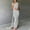 White, variant on Dresses for Women Elegant Classy Sleeve Less Bak Less Prom Dresses Solid Color Hanging High Slit Maxi Dress Formal Evening Gowns