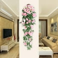 thumbnail image 4 of Yonrjhukm Artificial Rose Garland, 36 Inch Fake Flower Garland for Wedding, Home, Party, and Outdoor Decoration, Versatile Floral Hanging Arrangement, Perfect for Fences, Doors, and Arches, 4 of 7