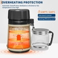 thumbnail image 4 of 4L Stainless Steel Countertop Water Distiller Machine Glass Container Home Water Purifier 0.25 Gal/Hour Distilled Water Maker Golden, 4 of 7