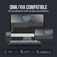thumbnail image 3 of Teclado EPOMAKER Split65 QMK/VIA inalámbrico con retroiluminación RGB, 3 of 7