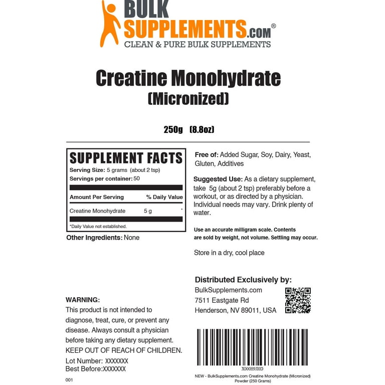 Bulk Supplements Creatine Monohydrate Review — Go Big or Go Home