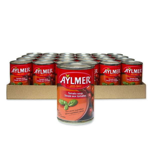 Caisse de soupe condensées Aylmer aux tomates Paq. caisse 24 x 284 ml