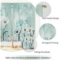thumbnail image 4 of Farmhouse Flower Kitchen Curtains Teal Rustic Daisy Floral Small Short Cafe Window Curtains Country Vintage Turquoise Rod Pocket Bathroom Window Drapes Treatment Tier Curtains (27.5x36 Inch), 4 of 6