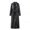 Black, variant on Long Coat Women Red Faux Leather Dress Collared Business Casual Jackets Womens Jacket L