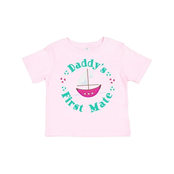 Inktastic Daddys First Mate (girl) Girls Toddler T-Shirt
