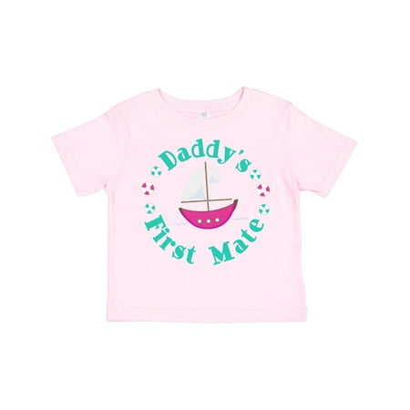

Inktastic Daddys First Mate (Girl) Gift Toddler Toddler Girl T-Shirt