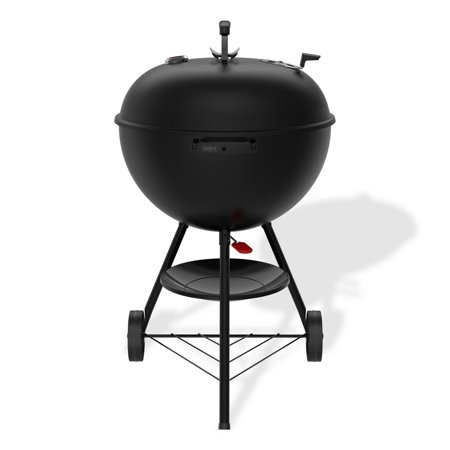 Weber Original Kettle Stealth 22-Inches W Matte Black Kettle Charcoal Grill