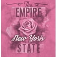 thumbnail image 2 of New York Cute State Flower Souvenir Womens Slim Fit Graphic Tee Brisco Brands S, 2 of 3