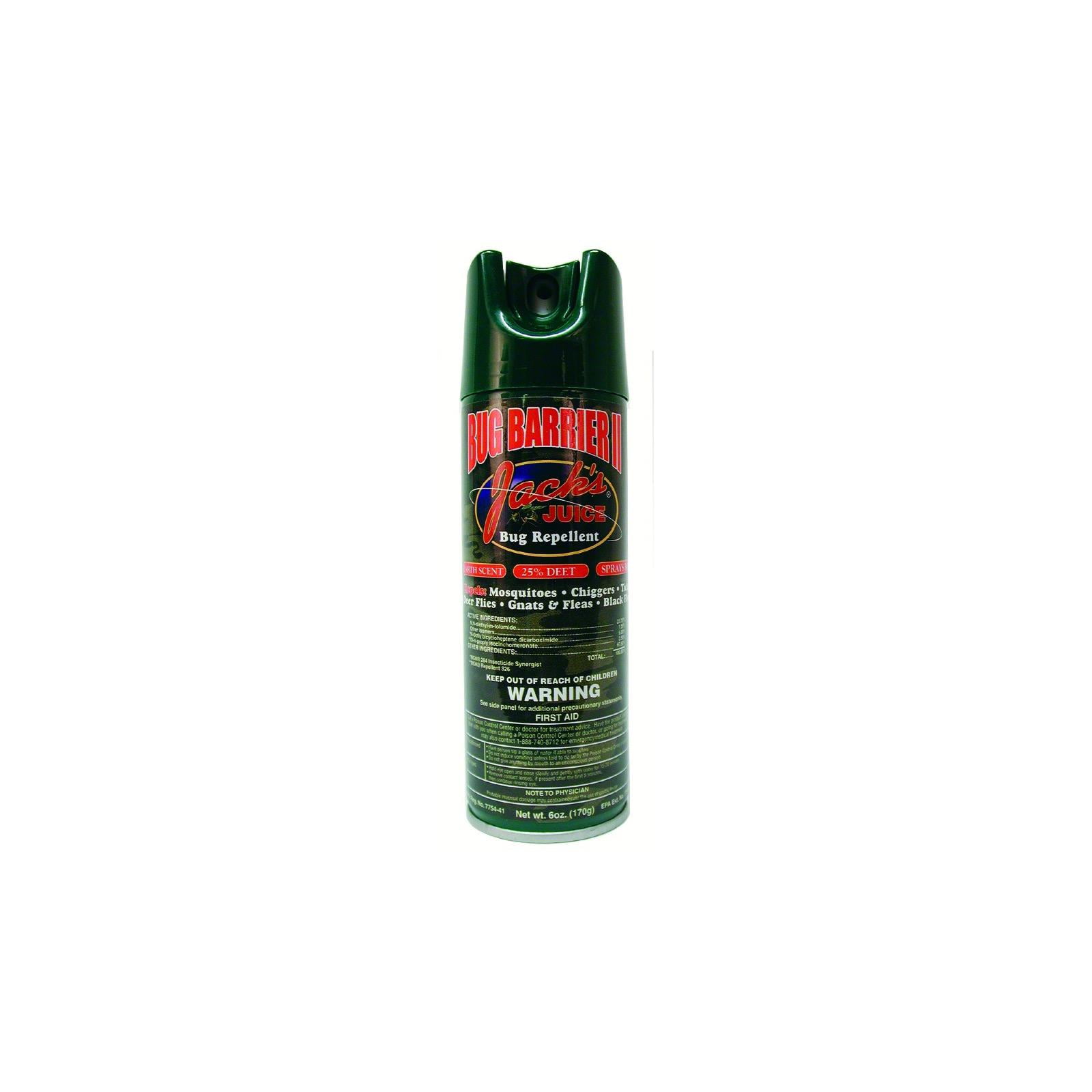Jacks Juice Bug Barrier Insect Repellent Earth Scent Spray 25 Deet