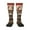 1 Black, variant on Xecao Patriotic Deer Soldier Salute Print Compression Socks for Both Men And Women for Running, Travel, Flight, Nurse
