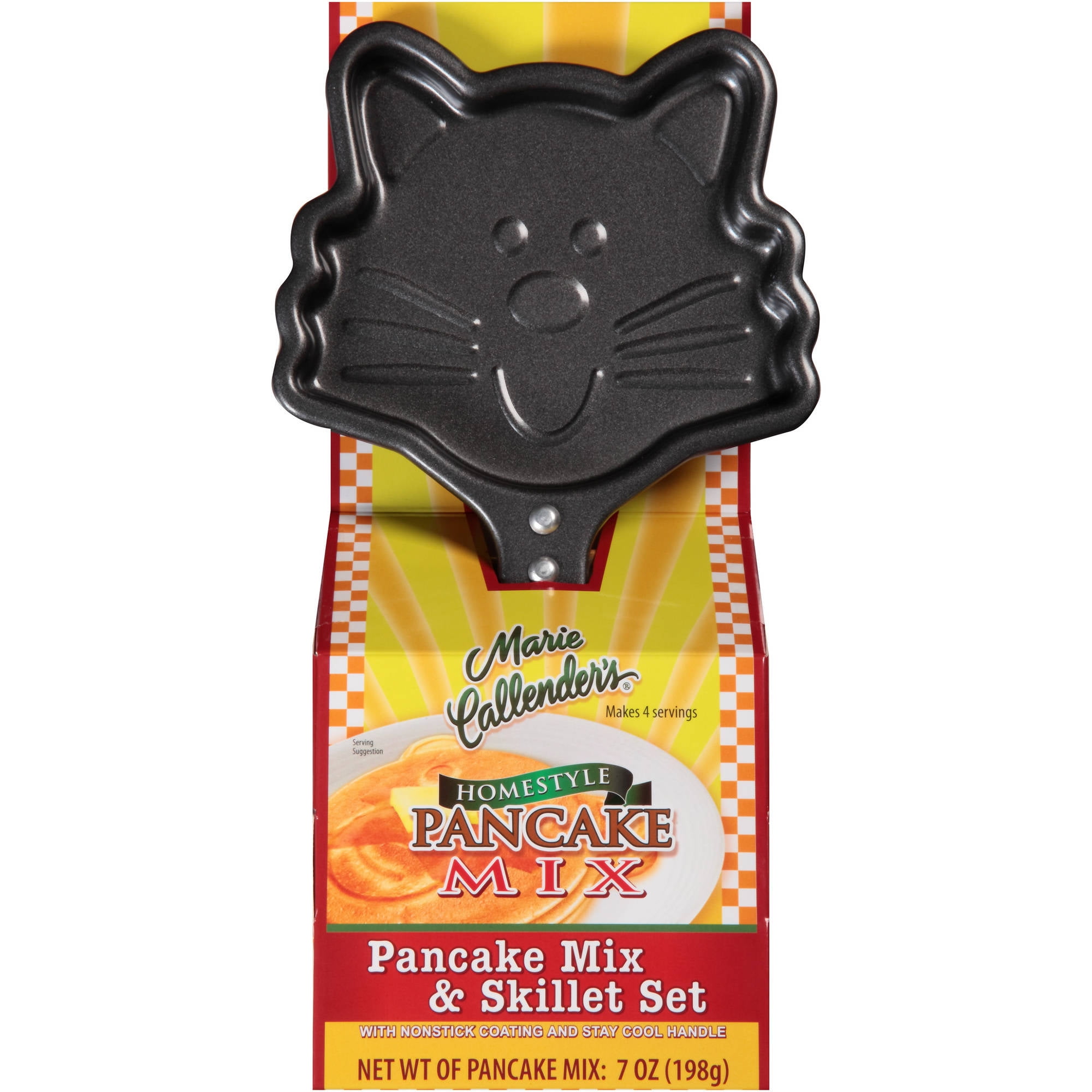 Marie Callender's Pancake Mix & Cat Skillet Holiday Gift Set, 2 pc