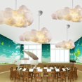 thumbnail image 4 of Creative Floating Clouds Chandeliers Warm Romantic Stairwell Pendant Lights For Living Room LED Clouds Light Fixtures, 4 of 8