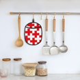 thumbnail image 5 of Pofeuu Red Cross 1 Print Silicone Pot Mat Mitten With Hanging Loop Heat Resistant Oven Mitts Non-Slip Bbq Baking Smoking Potholders, 5 of 7
