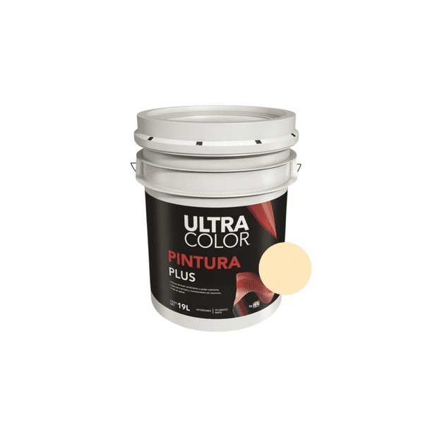 Cubeta De Pintura Vinilica Acrilica Lavable 19 Litros - Color Crema
