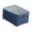 Blue, variant on Fabric Storage Basket with Handle Foldable Closet Organizer Bin Multifuncation Large Capacity Home Storage Box for Clothing Toys 14x10x6 in