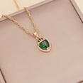 thumbnail image 2 of PVCS Ladies Fashion Multicolor Love Necklace Crystal Clavicle Chain Pendant, 2 of 3
