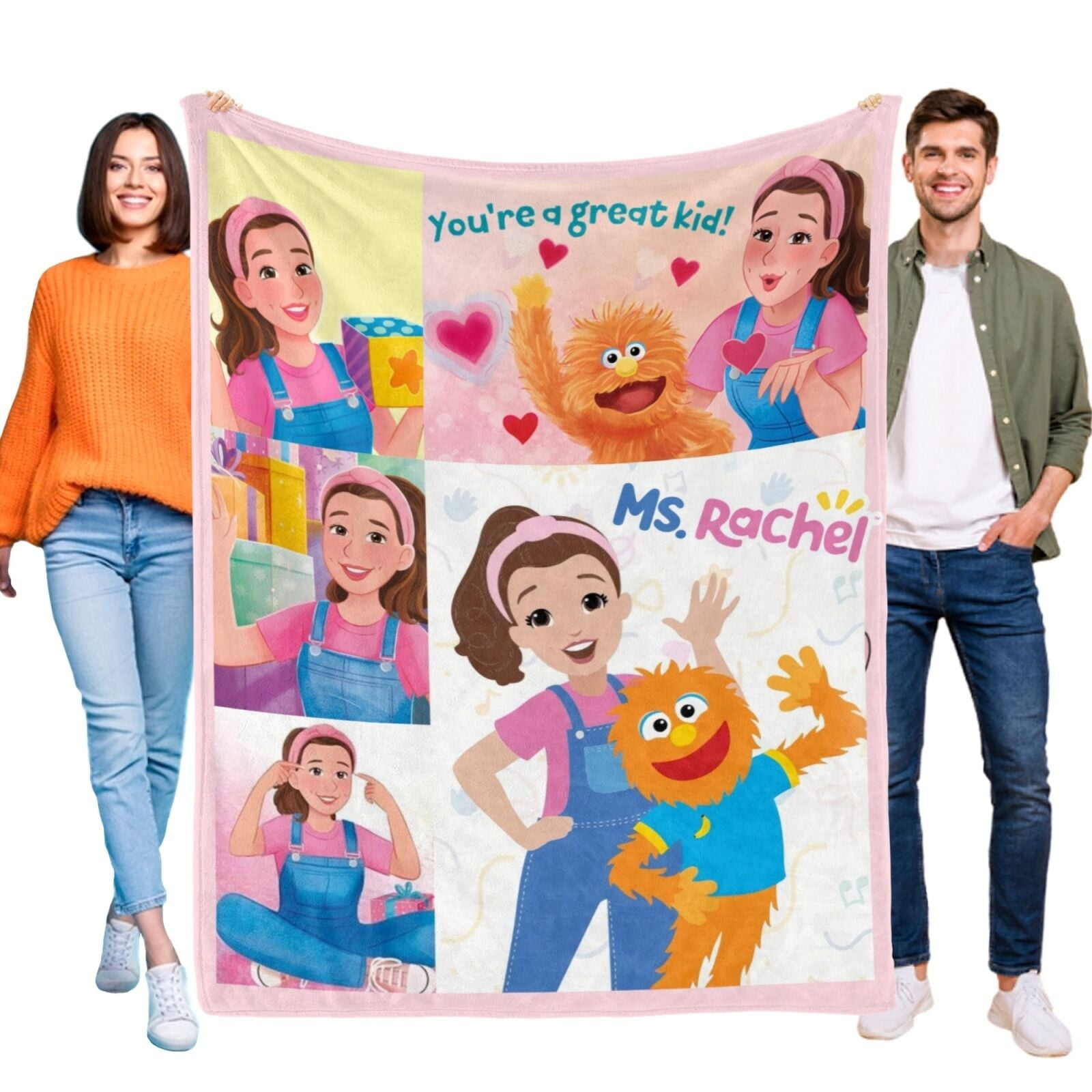 Ms. Rachel Kids Fleece Throw Blanket, 46x60 - Walmart.com