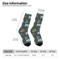 thumbnail image 2 of Fuzoiu Miniature Ship In Bottle Print Athletic Crew Socks for Men & Women,Casual Crew Socks,Above Ankle Crew Socks for Business, Casual, 2 of 6