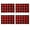 Red, variant on Jierger Set of 4 Christmas Decorations Gingham Placemats,Plaid Checkered Placemats Black & White Checker Quality Thin and Placemats for Outdoor Indoor Home Party Kitchen Dining Decor