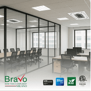 BRAVO 36,000 BTU Dual Zone 18000 + 18000 BTU Ceiling Cassette Ductless Mini Split A/C and Heater with 16ft Installation Kits