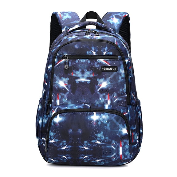 BUTIED 17 inch Galaxy Backpack for 6-13, Casual Travel Laptop Bag, Waterproof Large Schoolbag for Everyday Use