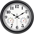 thumbnail image 1 of Reloj de pared 45MinSt Vintage de 33 cm con termómetro higrómetro, 1 of 7