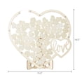 thumbnail image 5 of Wooden Heart Drop Box Guest Book, 15.75", by Way To Celebrate, 5 of 5
