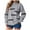 Grey, variant on Jkety Christmas Blouses for Women Fashion Women's Christmas Print Hoodie Casual Long Sleeve Hooded Neck Sweatshirts Christmas Gifts Brown,2XL