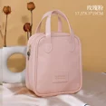 thumbnail image 3 of Bolsa de maquillaje portátil de PU, gran capacidad, bolsa de almacenamiento de cosméticos portátil de viaje con sentido avanzado, bolsa de lavado y maquillaje, 3 of 5