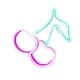 thumbnail image 1 of Moyic USB Cherry Neon Sign Light Girls LED Lámparas colgantes de pared Decorativo Romántico Iluminación IN Style Lamp Store Business Bar Kits de decoración para fiestas rosa verde Moyic HA046637-01, 1 of 1