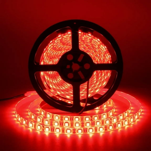 5M 16.4Ft Waterproof 5050 Red Led Strip Light 300Leds Flexible Party Vibe Light