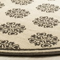 thumbnail image 3 of SAFAVIEH Outdoor LND181U Linden Collection Creme / Brown Rug, 3 of 7